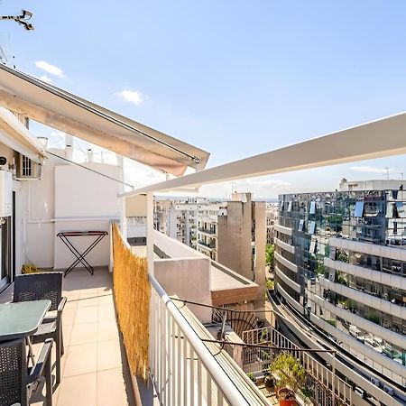 Elegant, Modern & Spacious Apartment In Thessaloniki With Balcony Экстерьер фото